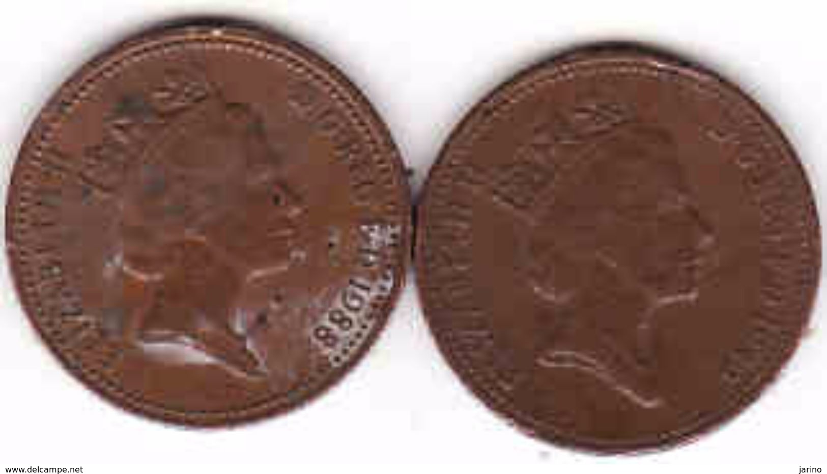 Great Britain 2 X 1 Penny 1988 + 1989 - 1 Penny & 1 New Penny