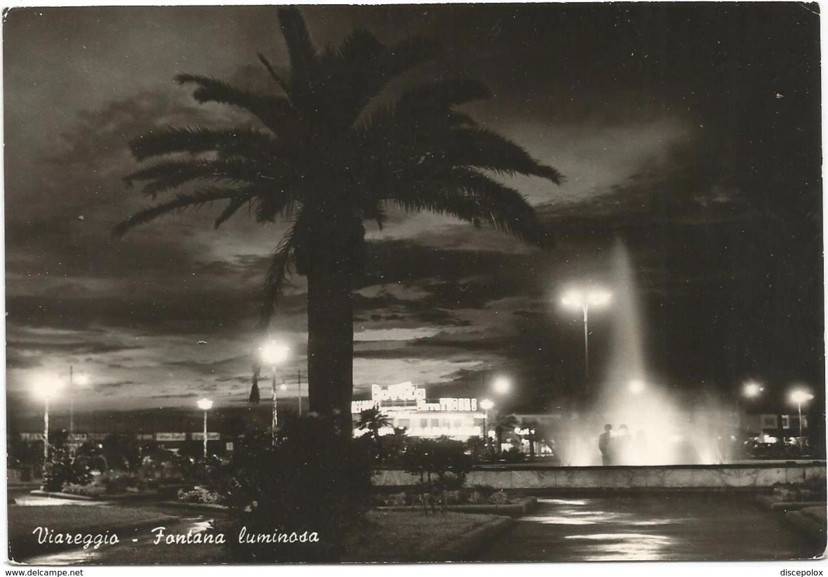 Z4448 Viareggio (Lucca) - Fontana Luminosa - Notturno Notte Nuit Night Nacht Noche / Viaggiata 1967 - Viareggio