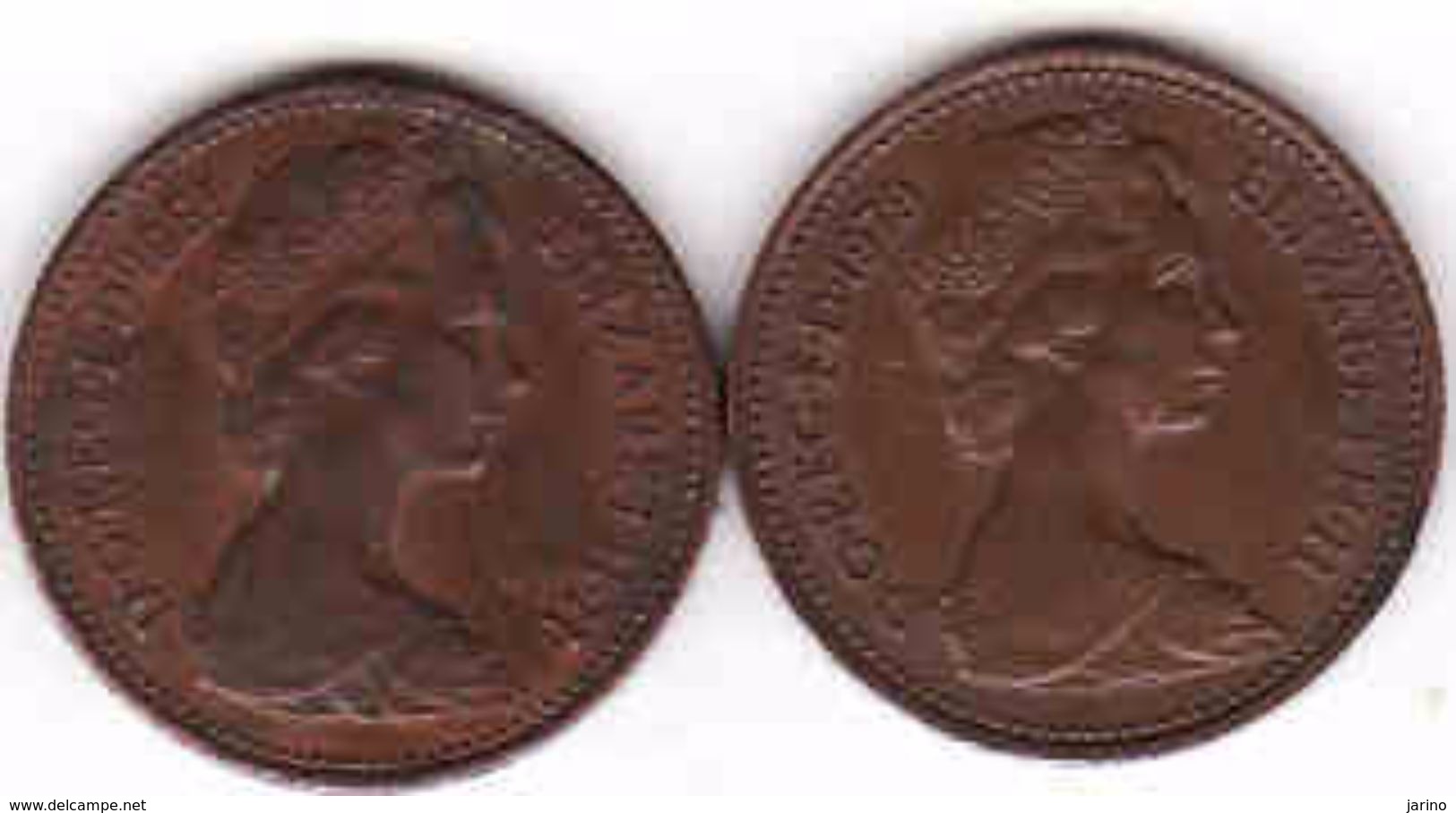 Great Britain 2 X 1 Penny 1979 + 1981 - 1 Penny & 1 New Penny