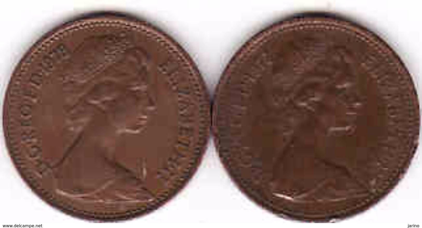 Great Britain 2 X 1 Penny 1977 + 1978 - 1 Penny & 1 New Penny