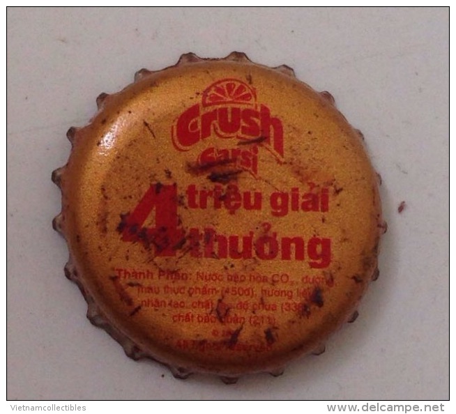 Cambodia Coca Cola Crush BIG PROMOTION Used Bottle Crown Cap / Kronkorken / Capsule / Chapa / Tappi - Casquettes