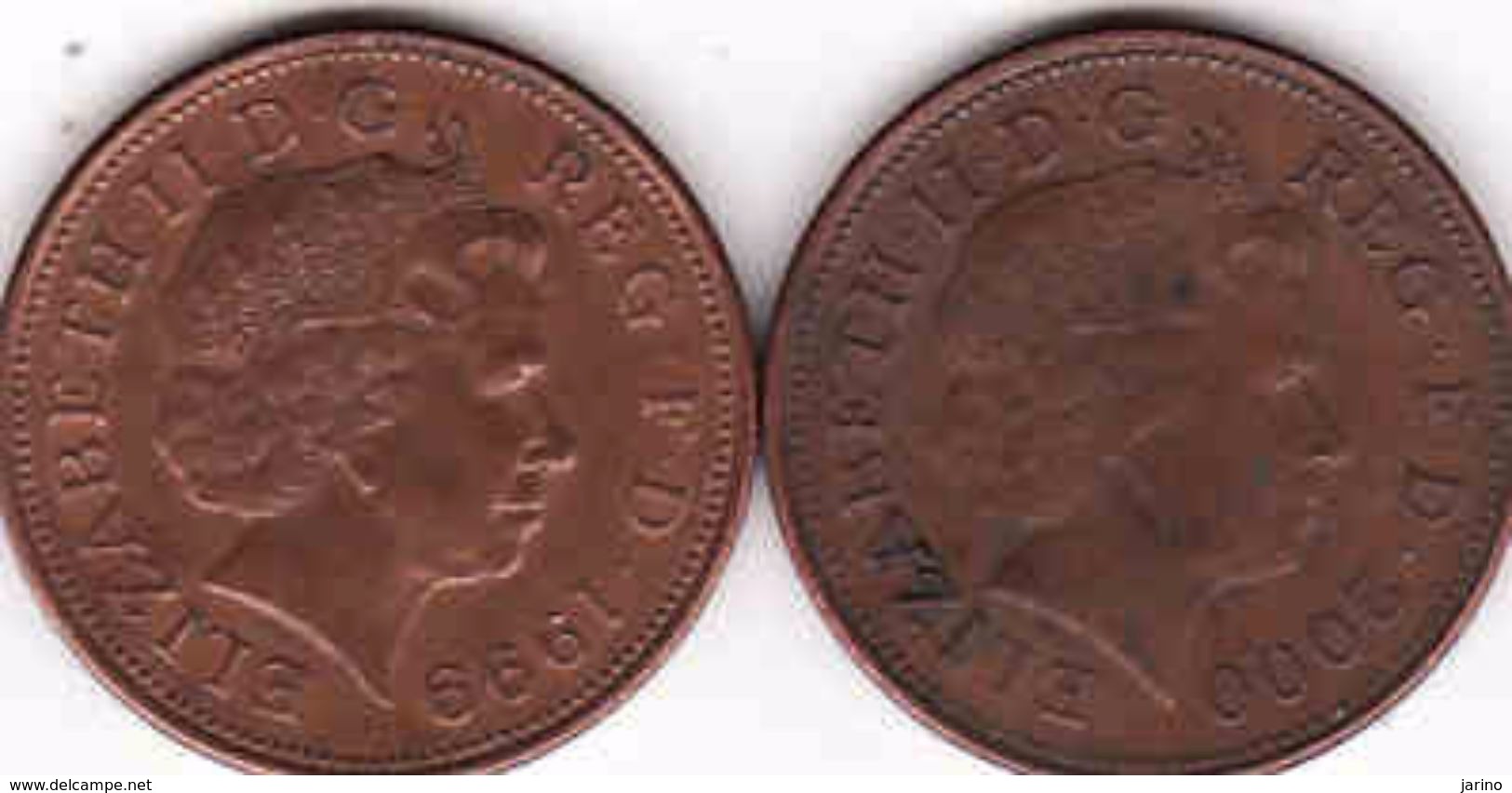 Great Britain 2 X 2 Pence 1999 + 2000 - 2 Pence & 2 New Pence