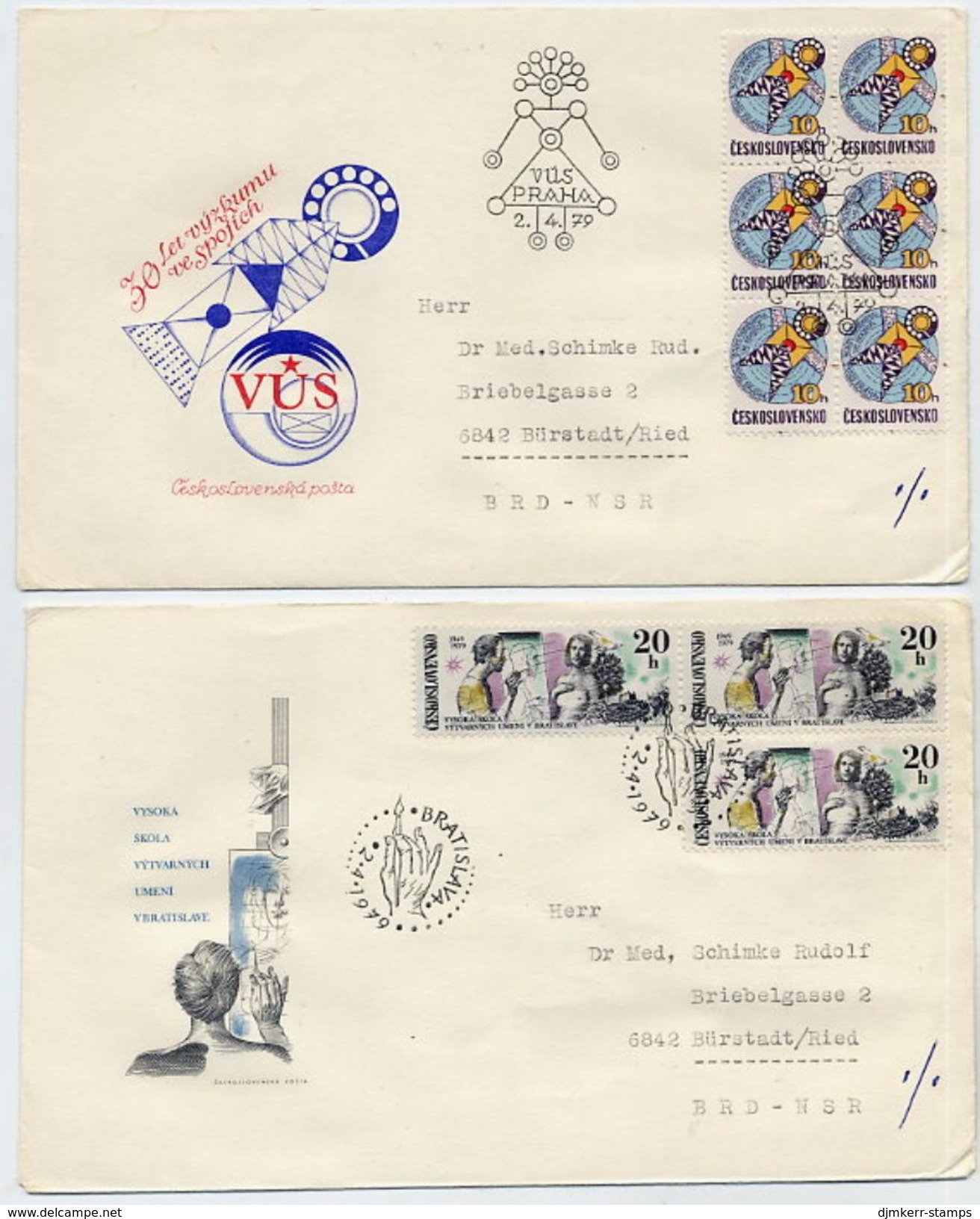 CZECHOSLOVAKIA 1979 Anniversaries Issue On Six FDC's.  Michel 2499-504 - FDC