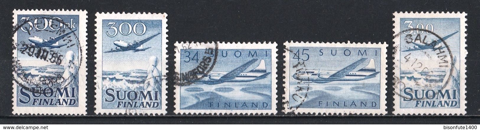 FINLANDE Poste Aérienne : Timbres Yvert & Tellier N° 3 - 4 - 5 - 6 - 9 - 10 Et 11. - Oblitérés