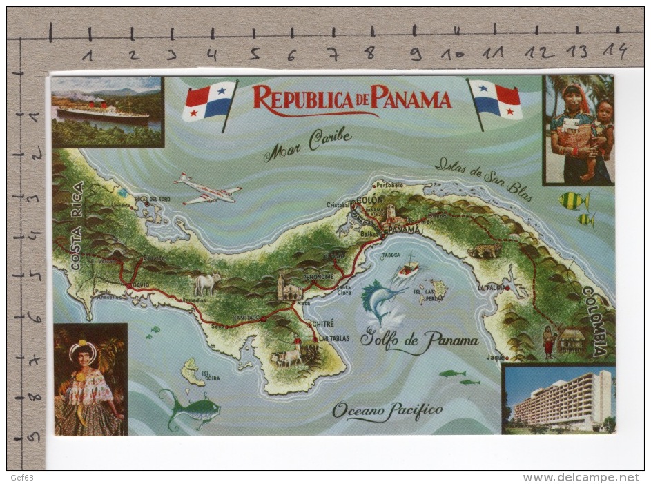 Republica De Panama - La Tierra Divida - El Mundo Unido - Panama