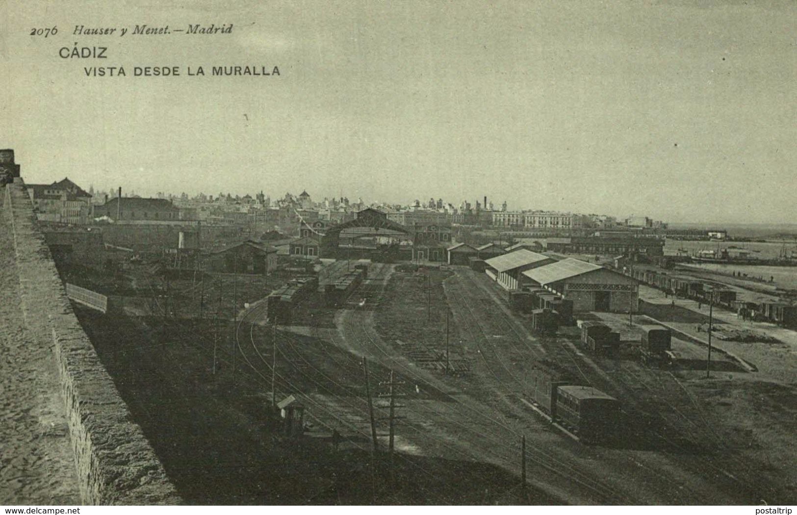 CADIZ. VISTA DESDE LA MURALLA. - HAUSER Y MENET 2076 - Cádiz