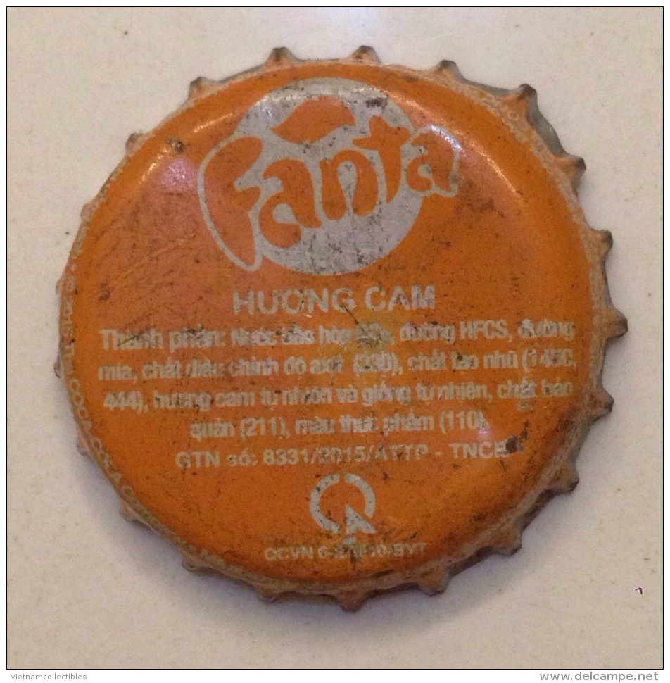 Vietnam Viet Nam Coca Cola Fanta Used Bottle Crown Cap / Kronkorken / Capsule / Chapa / Tappi - Caps