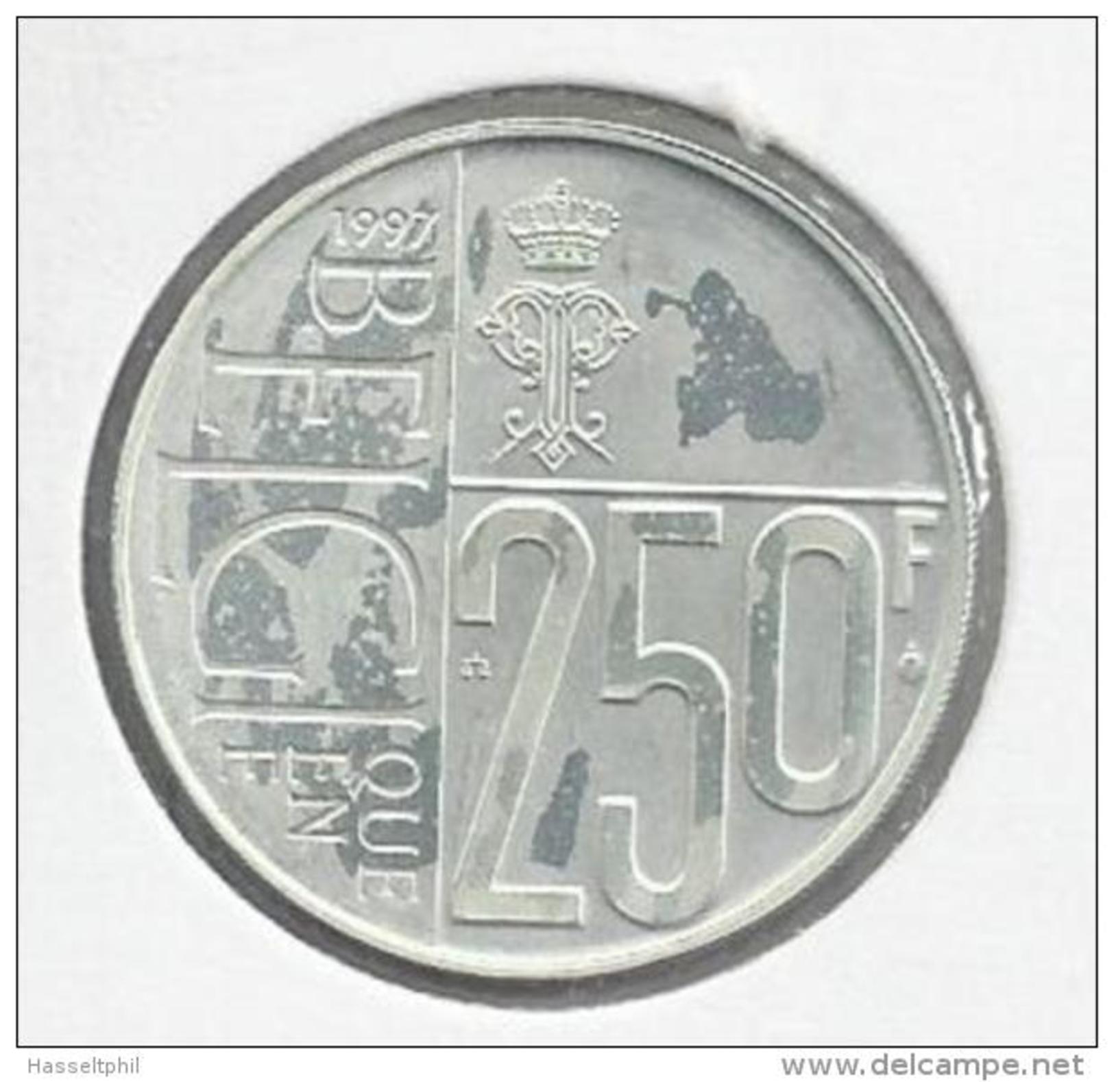 BELGIE - BELGIQUE 250 Frank / 250 Franc Koningin Paola 60 Jaar 1997 - 250 Francs