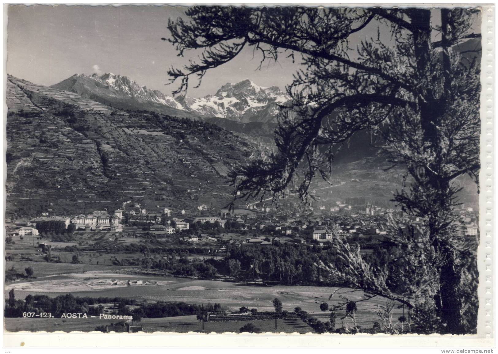 AOSTA - Panorama , Ca. 1950 - Aosta