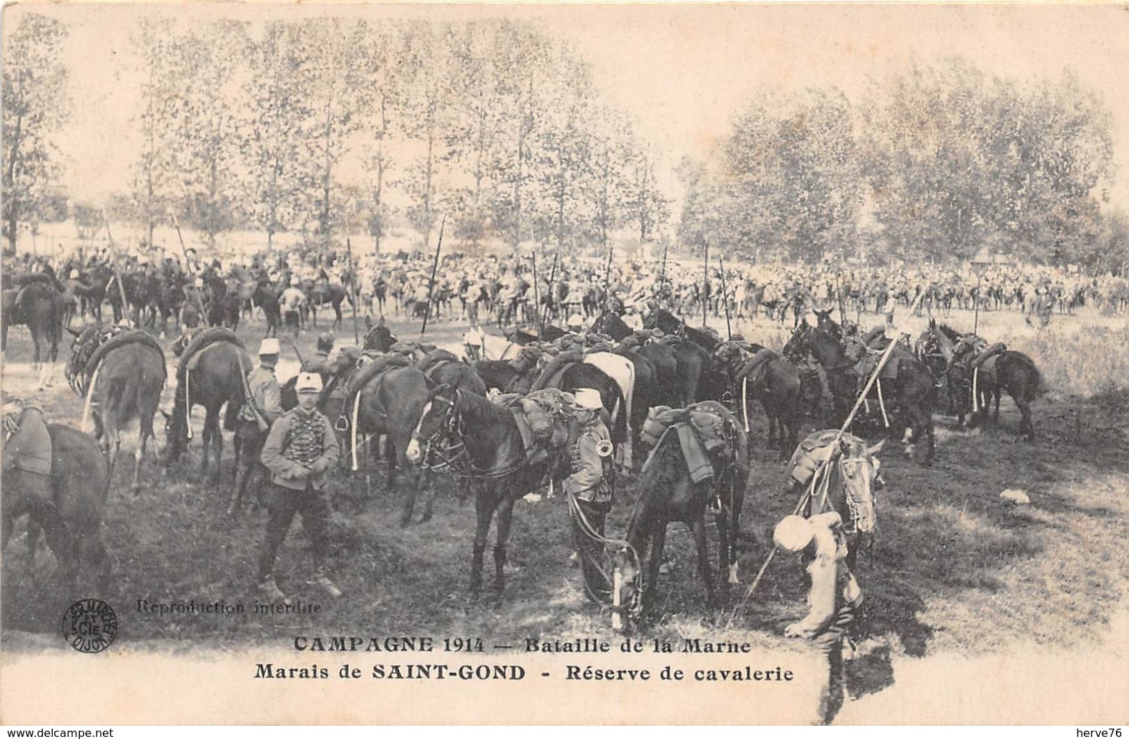 Marais De SAINT GOND - Réserve De Cavalerie - Campagne 1914 - Bataille De La Marne - Autres & Non Classés