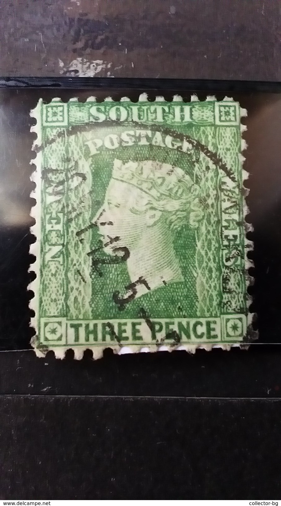 RRR RARE 3 THREE PENCE GREEN NEW SOUTH WALES AUSTRALIA QUEEN VICTORIA ERROR WMK INVERT 226 P12 NO SEE OTHER STAMP TIMBRE - Ongebruikt