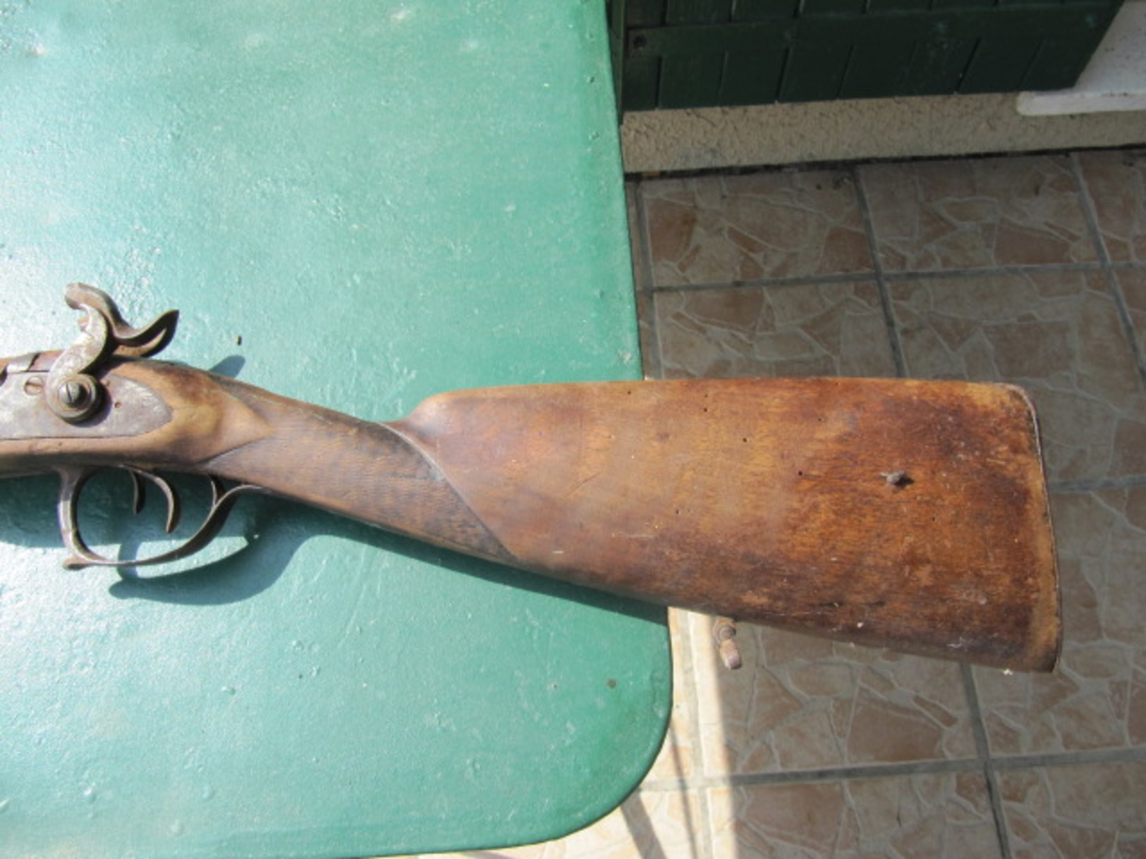 VIEUX  FUSIL de CHASSE  à CHIENS