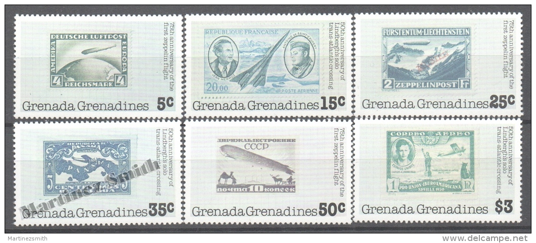 Grenada Grenadines 1978 Yvert 234-39, 75th Anniv. Of The First Zeppelin Flight - MNH - Grenada (1974-...)