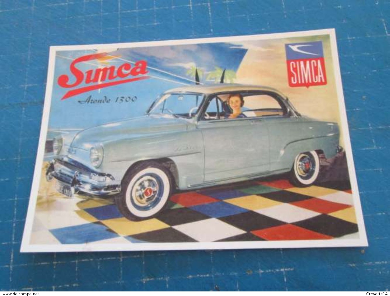 Carte Postale Moderne Copie De Vieille Publicité SIMCA ARONDE 1300 - Voitures De Tourisme