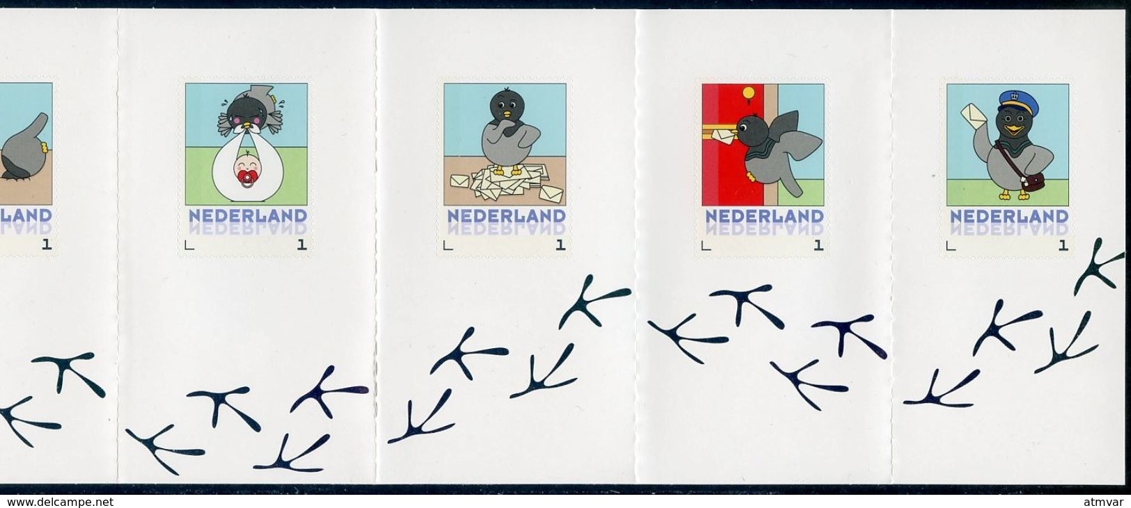 THE NETHERLANDS (2016) - De Postduif - The Carrier Pigeon - Royal Joh. Enschedé - Booklet With 10 Stamps - Timbres Personnalisés