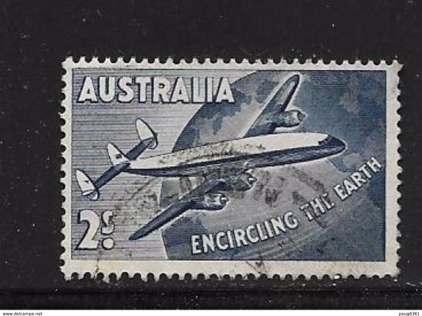 AUSTRALIE 1958 AVION  YVERT N°A10 OBLITERE - Gebraucht