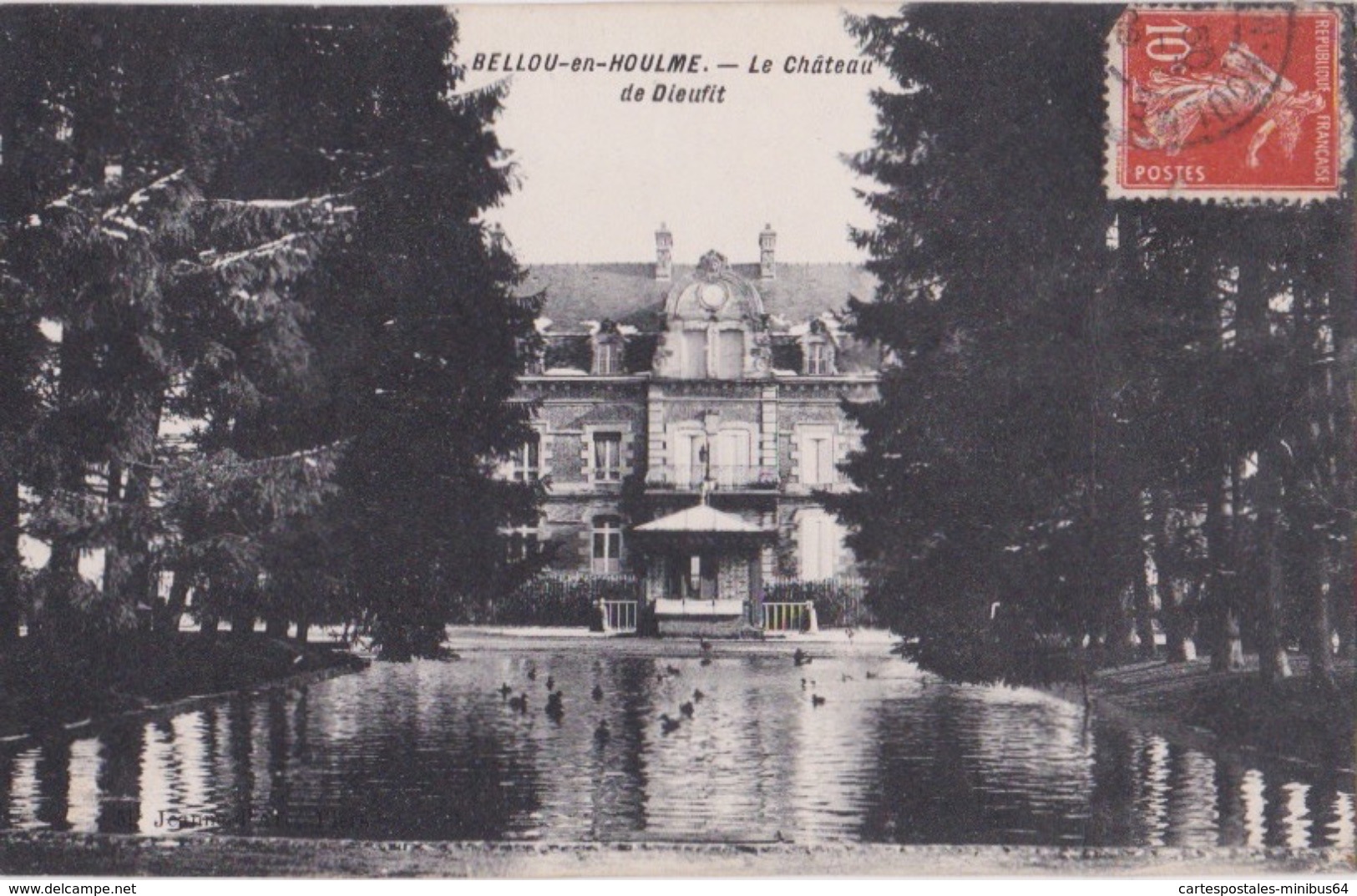 BELLOU EN HOULME (61) - Le Château De Dieufit - 1909 - Jeanne D'Arc - Other & Unclassified