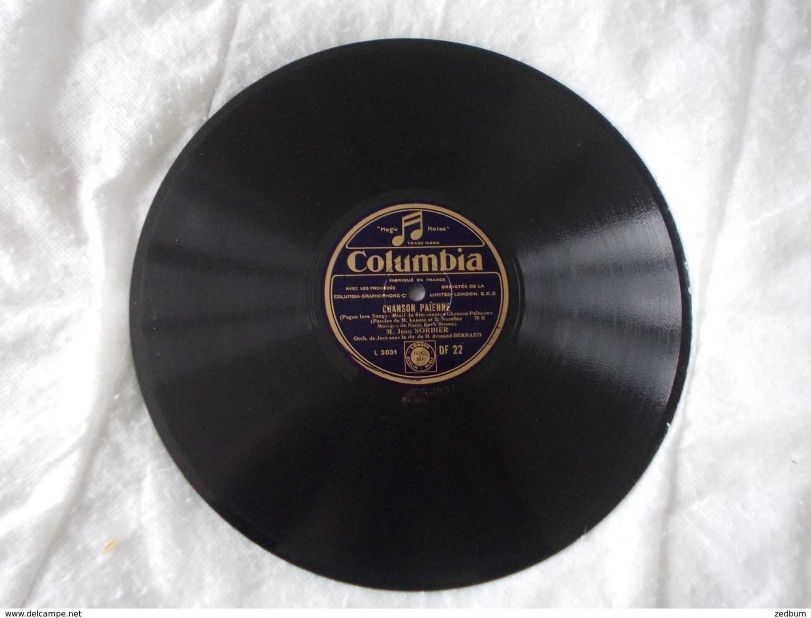 78T - Chanson Paienne Et Je Ne Suis Rien Sans Vous Par Jean Sorbier - 78 Rpm - Schellackplatten