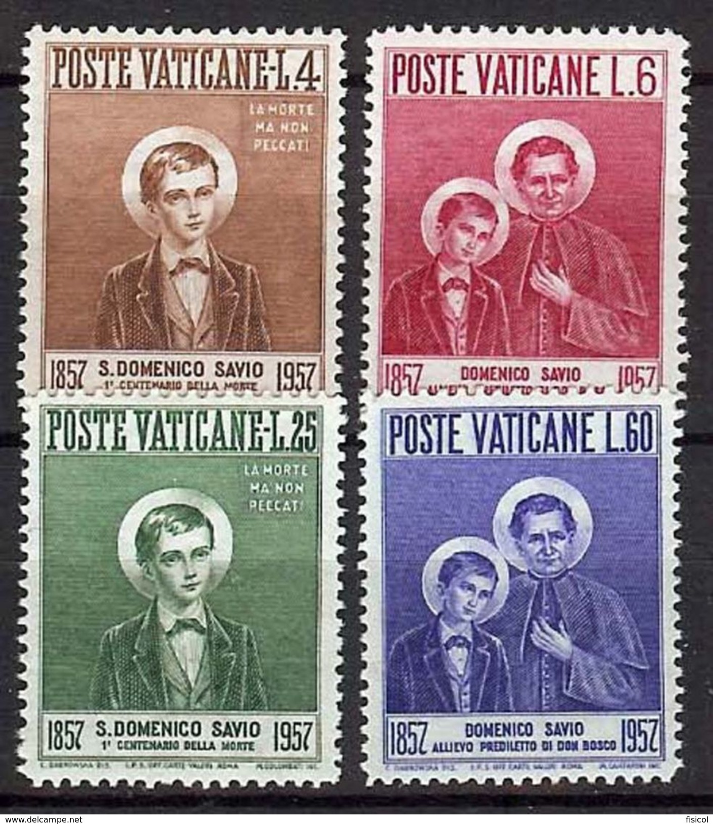 1957 - VATICAN - Scott #219-222 - MNH VF ** - Unused Stamps