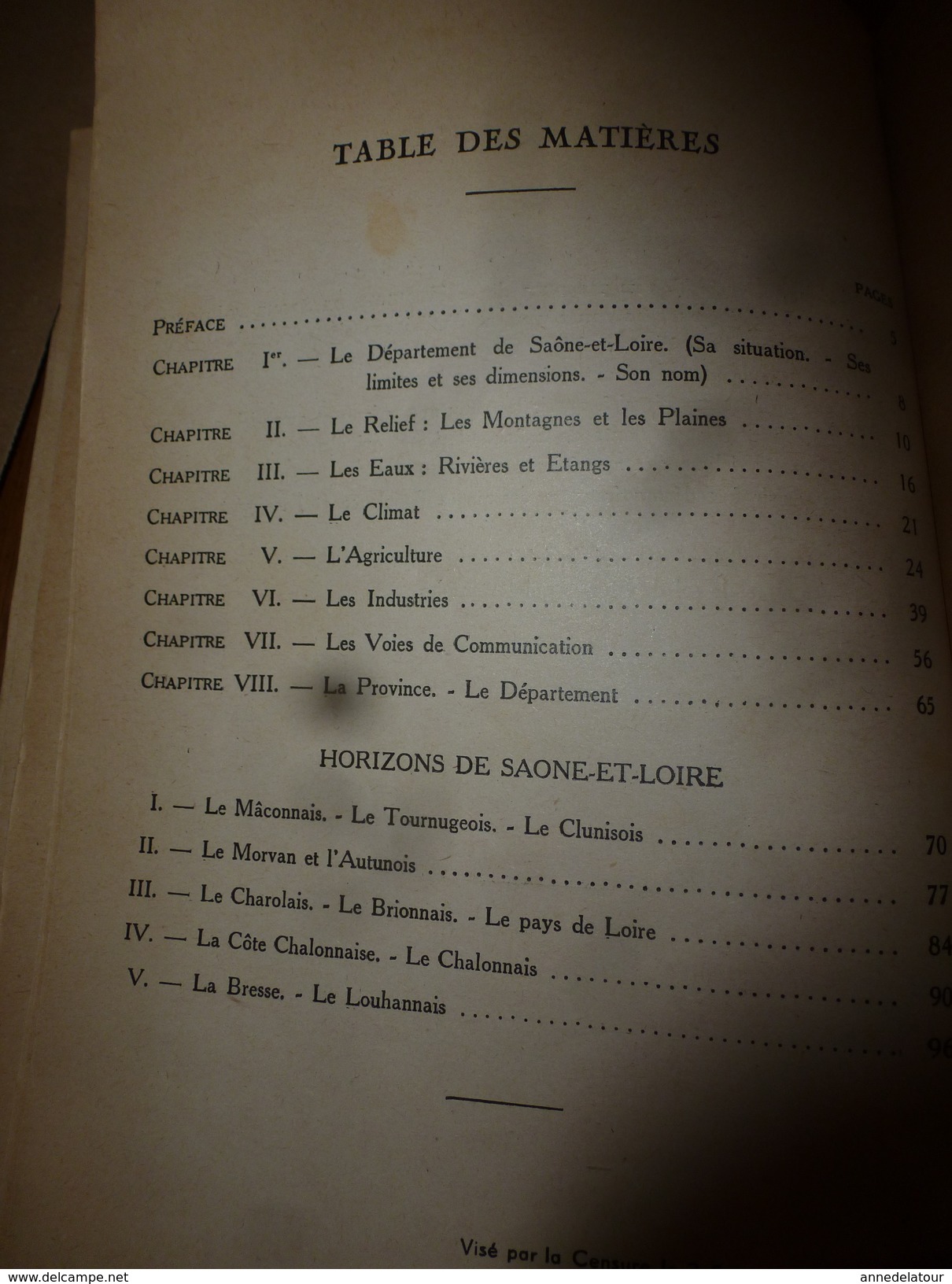 1943  SAÔNE-ET-LOIRE -Histoire Et Géographie Régionale (voir Résumé En 2e Image SVP) - Bourgogne