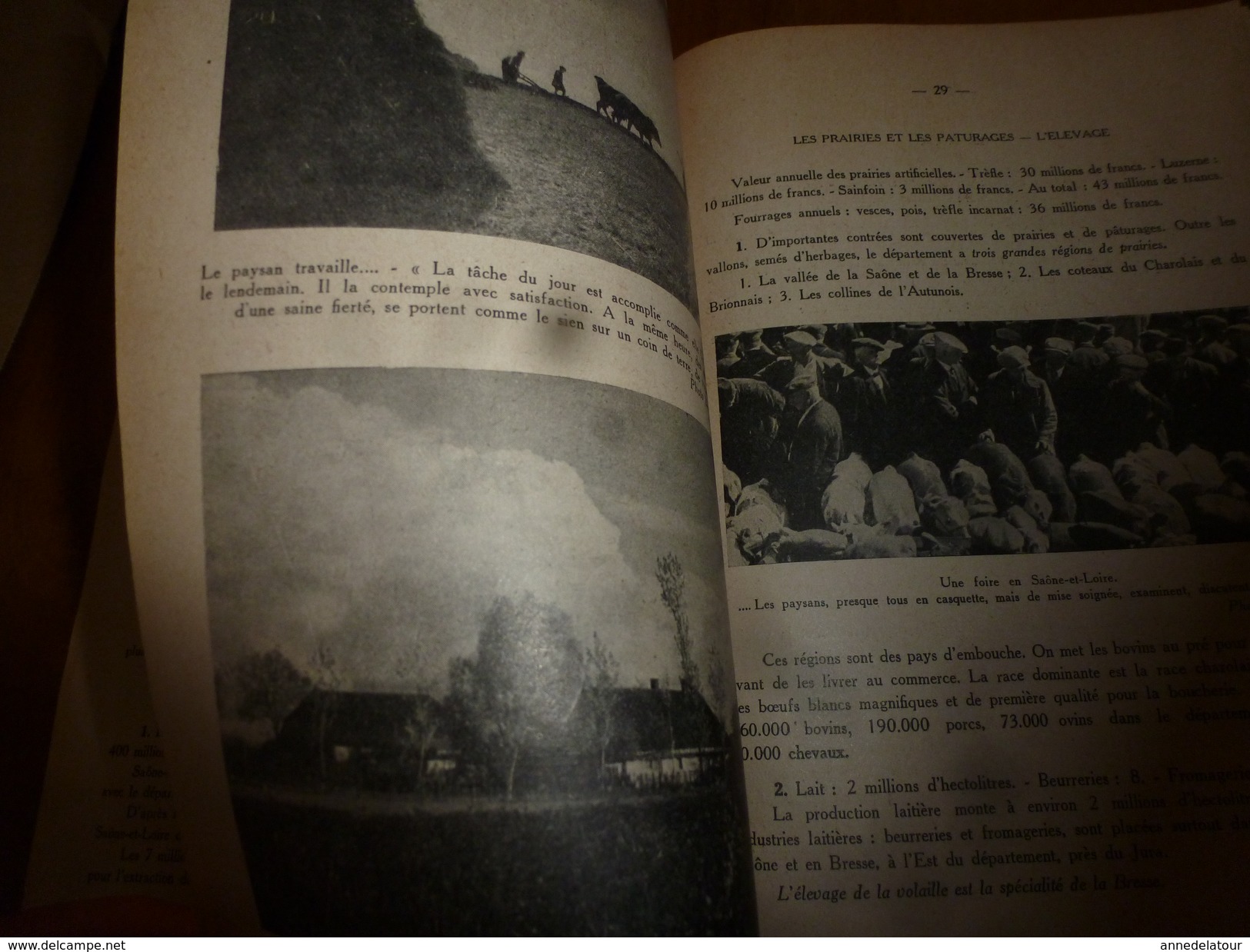 1943  SAÔNE-ET-LOIRE -Histoire et Géographie Régionale (voir résumé en 2e image SVP)