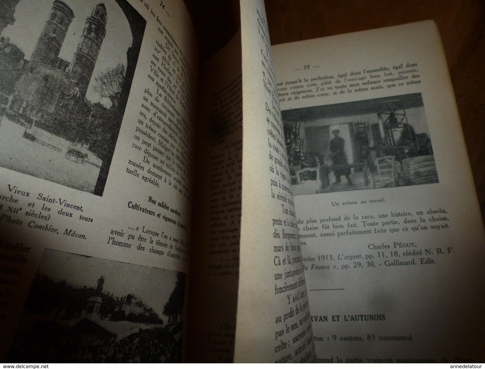 1943  SAÔNE-ET-LOIRE -Histoire et Géographie Régionale (voir résumé en 2e image SVP)