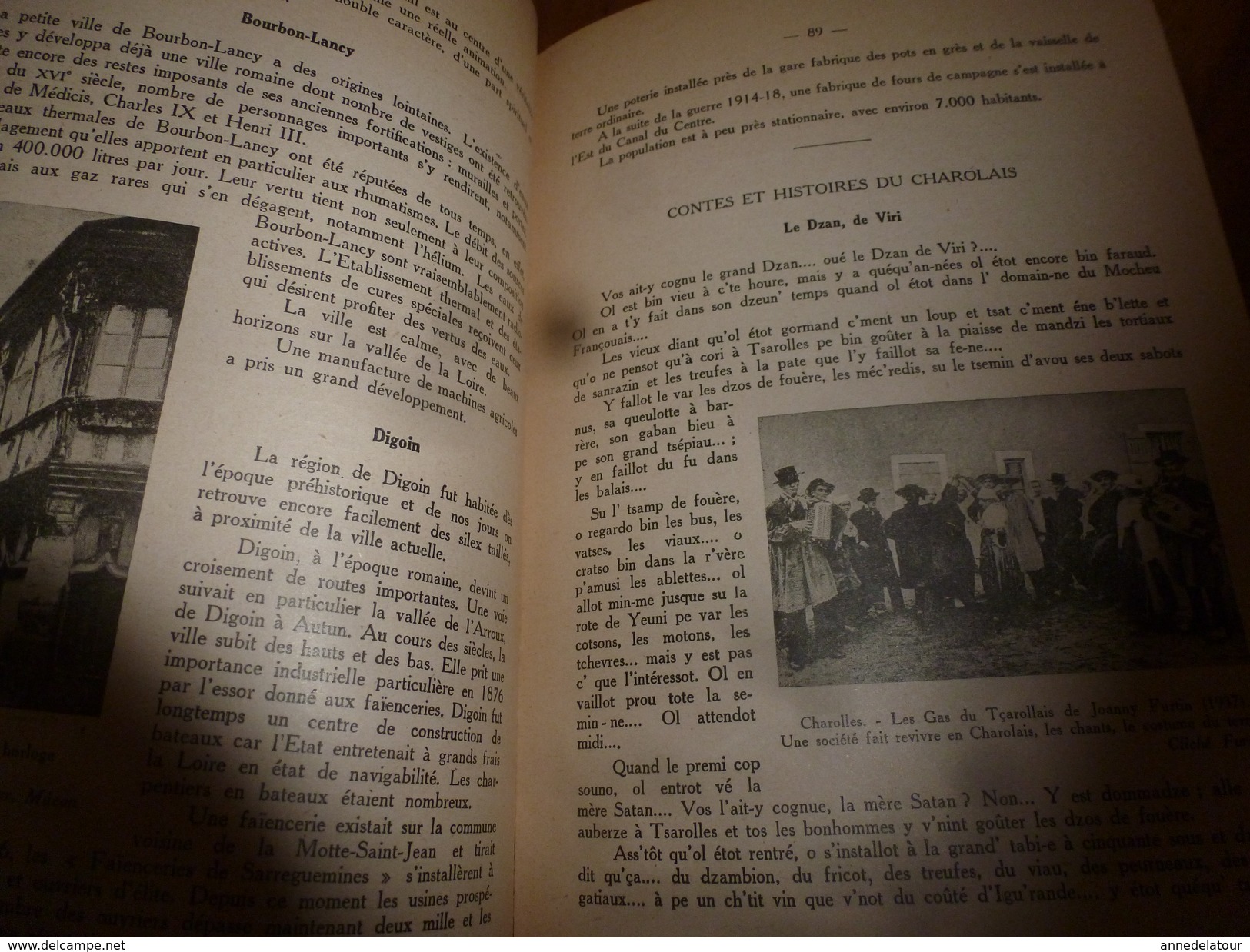 1943  SAÔNE-ET-LOIRE -Histoire et Géographie Régionale (voir résumé en 2e image SVP)