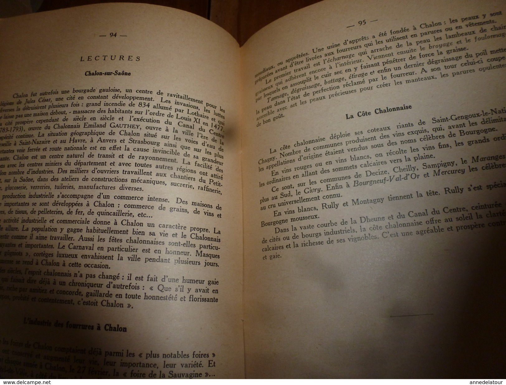 1943  SAÔNE-ET-LOIRE -Histoire et Géographie Régionale (voir résumé en 2e image SVP)