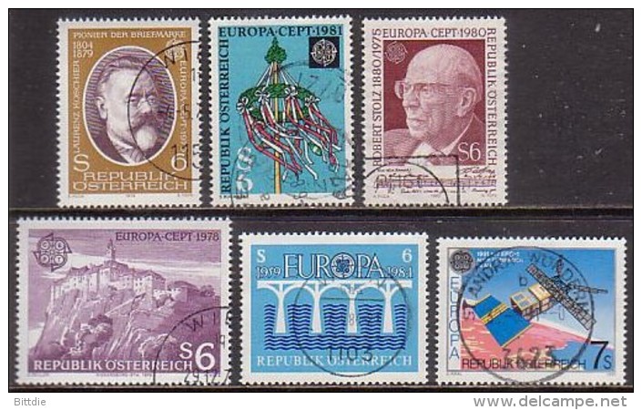 Europa/Cept-Lot, Österreich  , O  (V 579) - Sammlungen