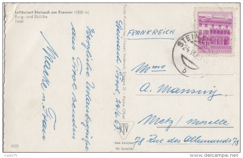 Autriche - Steinach Am Brenner - 1963 - Innsbruck