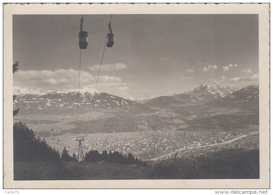 Autriche -Innsbruck - Panorama - Téléphérique - 1951 - Innsbruck
