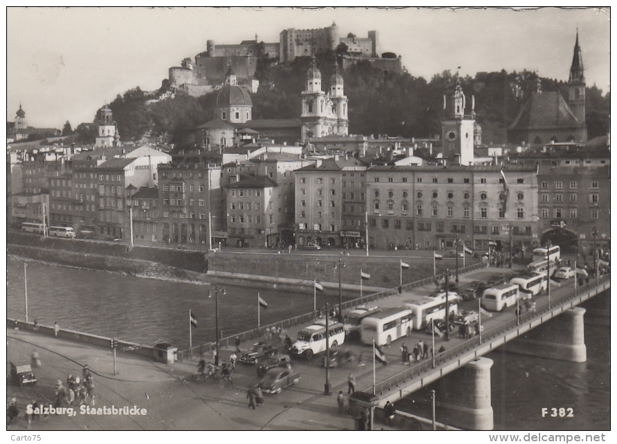 Autriche - Salzburg - Staatsbrücke - Automobiles Autocars - Salzburg Stadt