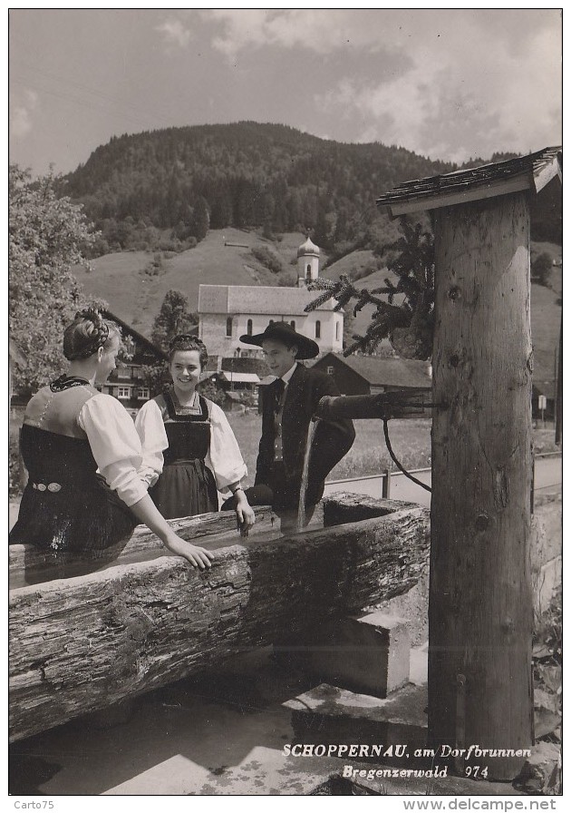 Autriche - Schoppernau Am Dorfbrunnen - Folklore - Bregenz