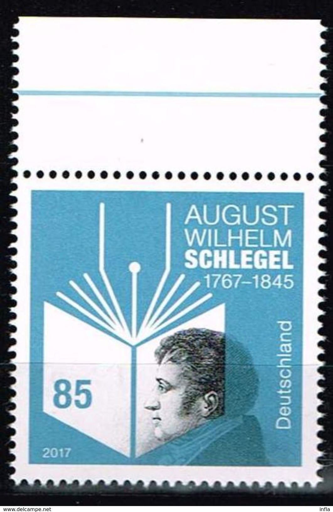 Bund 2017, Michel# 3332 ** 250. Geburtstag August Wilhelm Schlegel - Ungebraucht