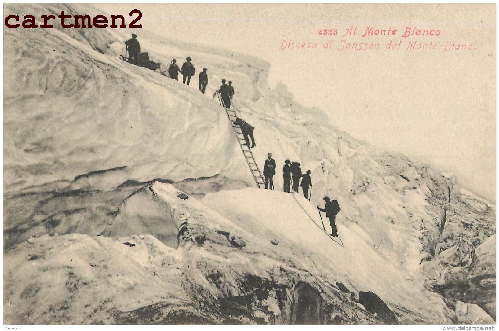 4 CPA : CHAMONIX MONT-BLANC OSSERVATORIO JANSSEN MONTE BIANCO ALPINISME VAL D'AOSTA MER DE GLACE COURMAYEUR 1900 ITALIA - Chamonix-Mont-Blanc