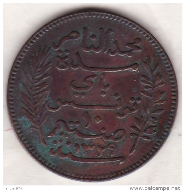 PROTECTORAT FRANCAIS. 10 CENTIMES 1911 A. BRONZE. - Tunisie