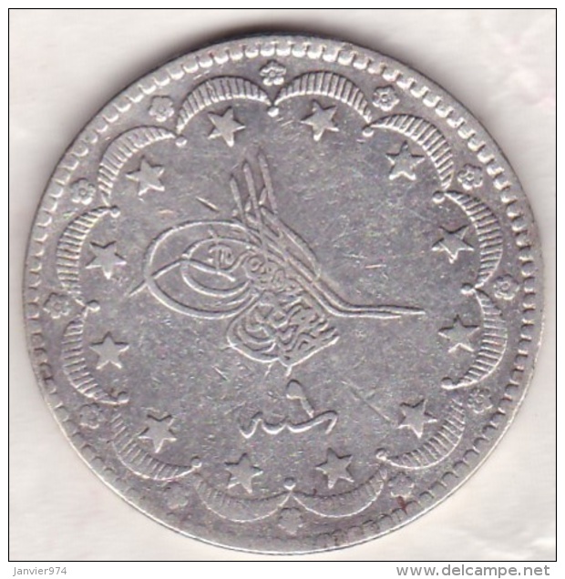 Empire Ottoman. 20 KURUSH AH 1277 Year 9. Abdul Aziz,  KM# 693, En Argent - Turquie