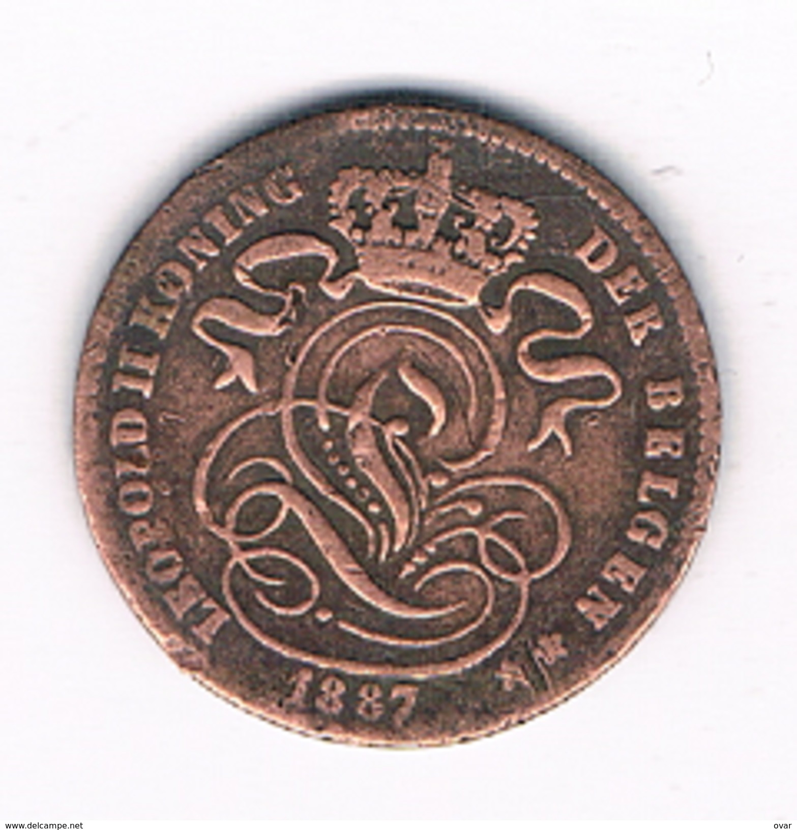 1 CENT 1887 VL BELGIE /351E/ - 1 Centime