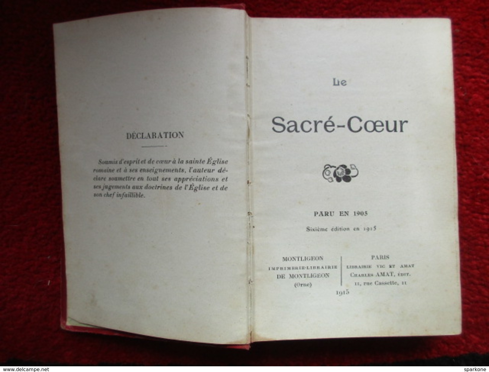 Le Sacré Coeur / De 1915 - Autres & Non Classés