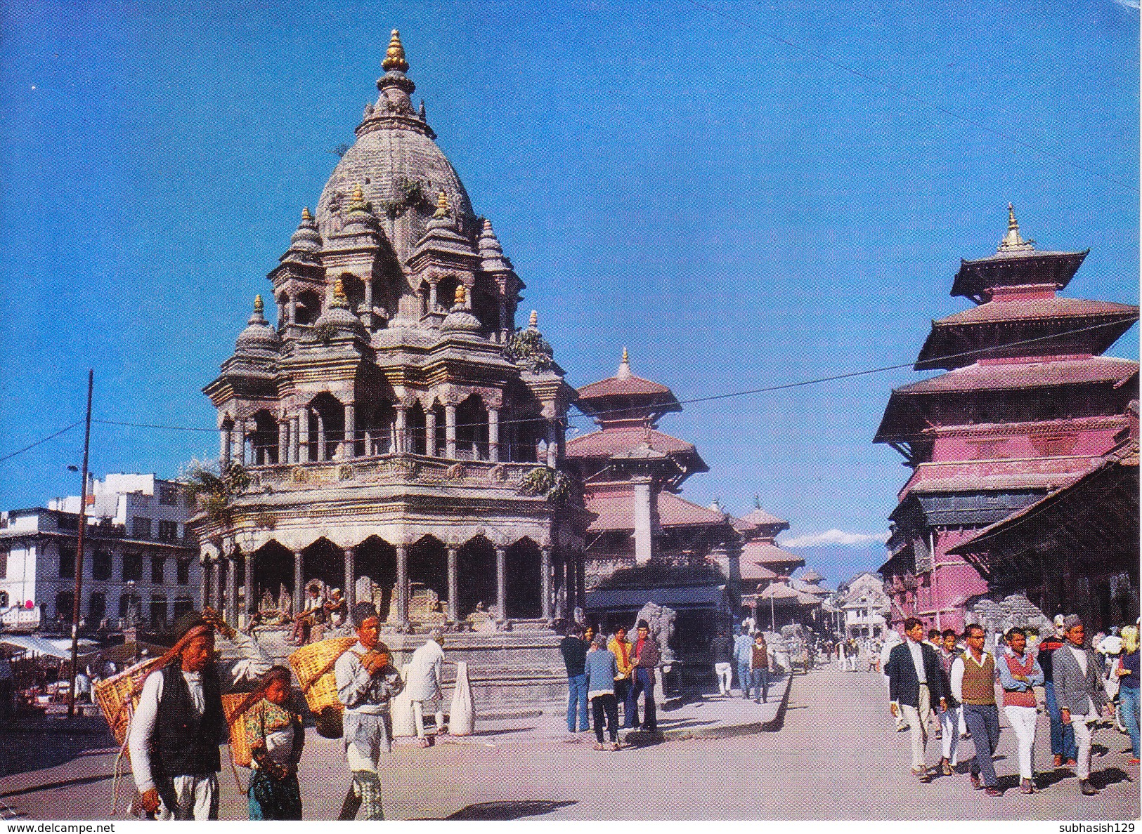 NEPAL - COLOUR PICTURE POST CARD - COTTAGE INDUSRIES & HANDICRAFTS EMPORIUM - PATAN DURBAR SQUARE - Nepal