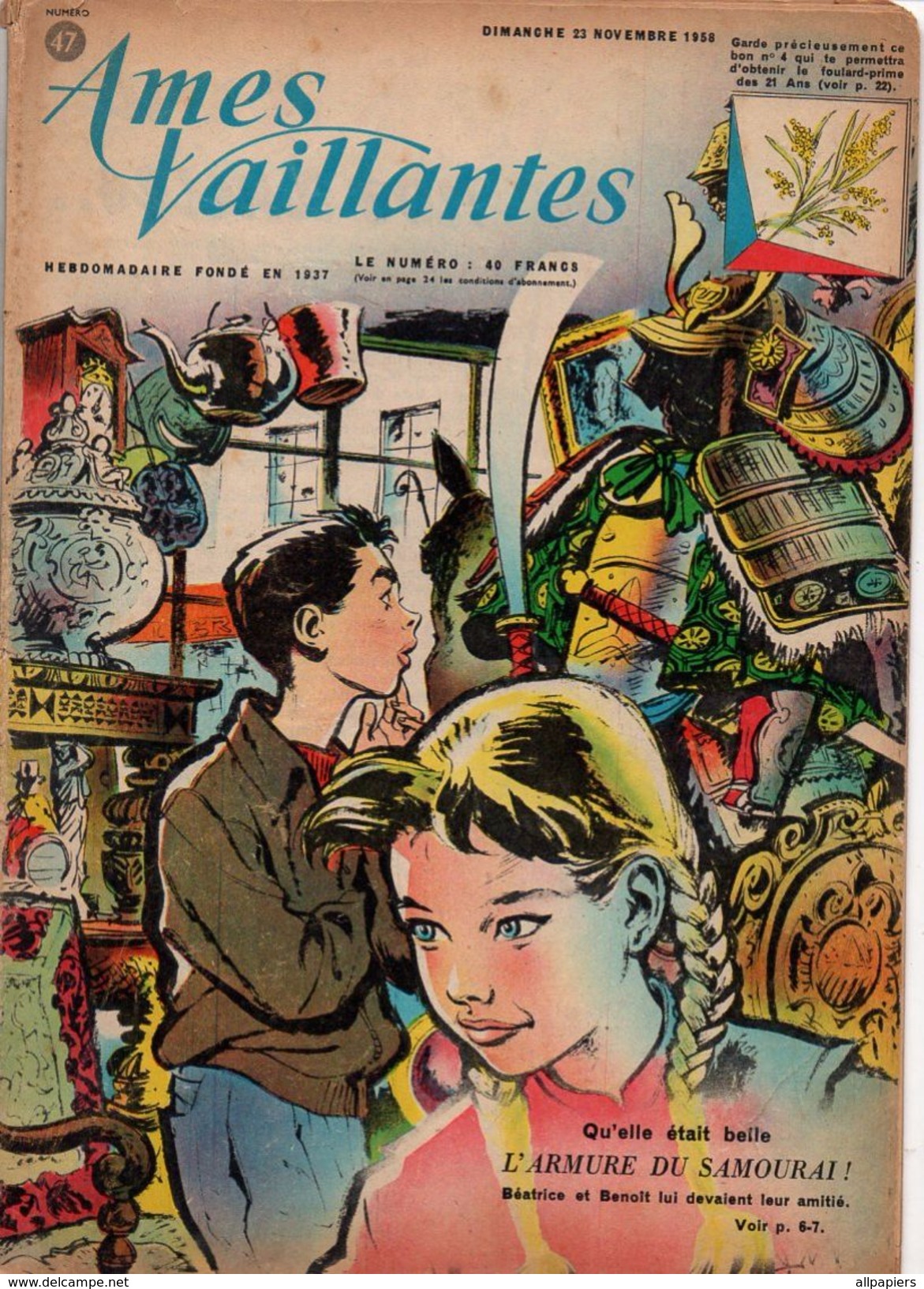 Ames Vaillantes N°47 Les Secrets Du Machinistes - Jean-Martin Moyé - Festival Pour Ames Vaillantes De 1958 - Vaillant