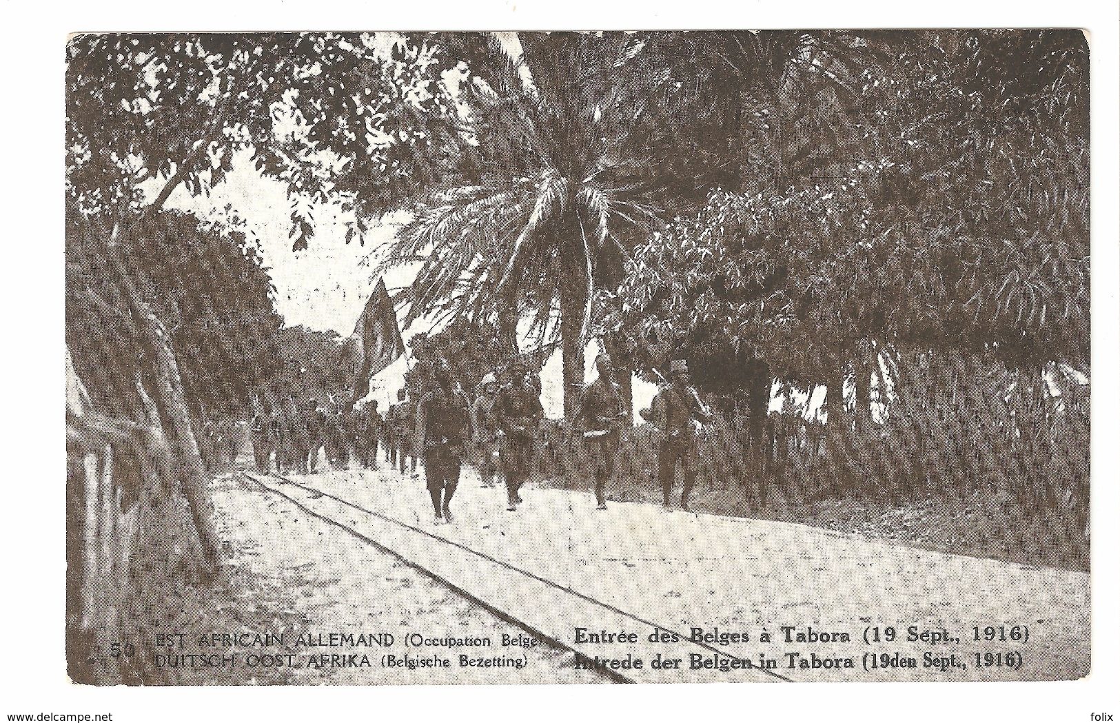 Duitsch Oost Afrika / Est Africain Allemand - Belgische Bezetting - Advertentie Kaart - Intrede Belgen In Tabora - 1917 - Tanzania