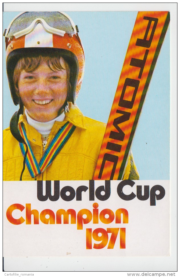 Annemarie Proll 1971 Skier Unused - Personalidades Deportivas