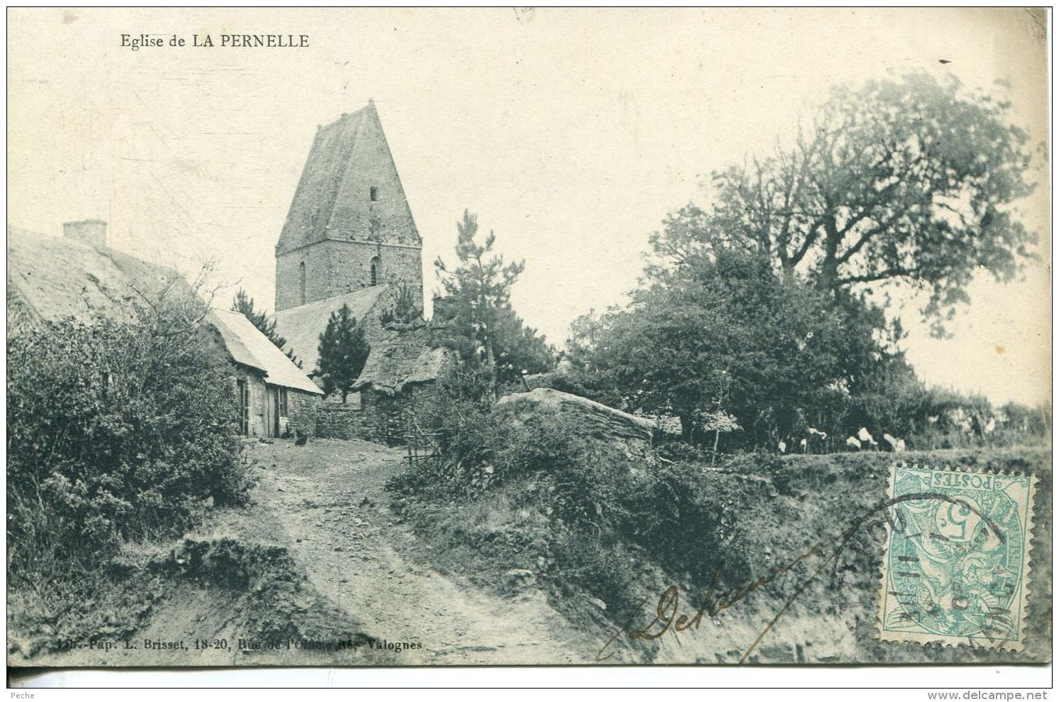 N°55040  -cpa église De La Pernelle - Autres & Non Classés
