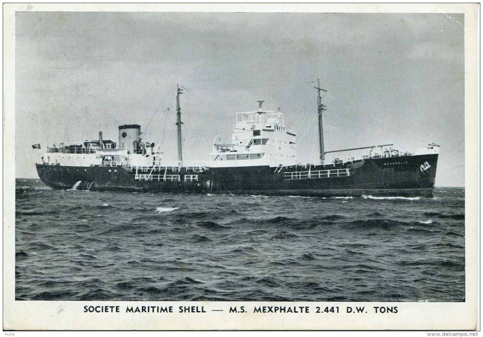 N°55049 GF -cpa S.S. Mexphalte  -ste Maritime Shell- - Commerce