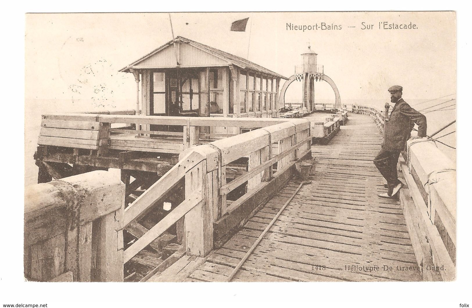 Nieuwpoort / Nieuport-Bains - Sur L'Estacade - 1908 - Geanimeerd - Nieuwpoort