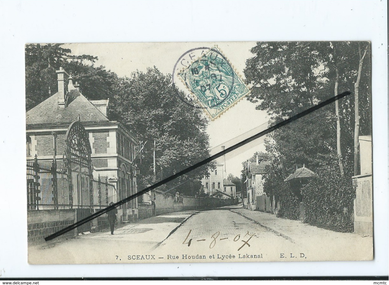 CPA - 7 - Sceaux - Rue Houdan Et Lycée Lakanal - Sceaux