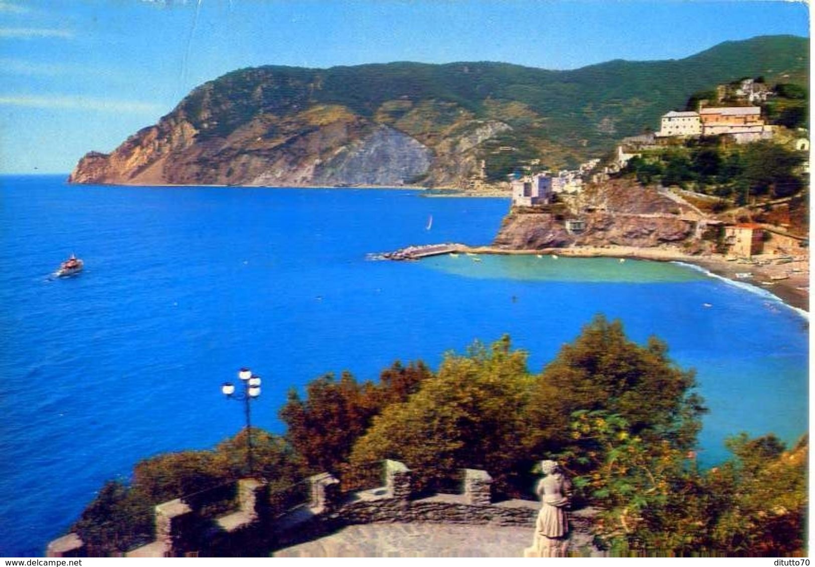 Monterosso E Punta Mesco - Scorcio Panoramico Dall'hotel Porto Roca - 0256 - Formato Grande Viaggiata Mancante Di Affran - Cuneo