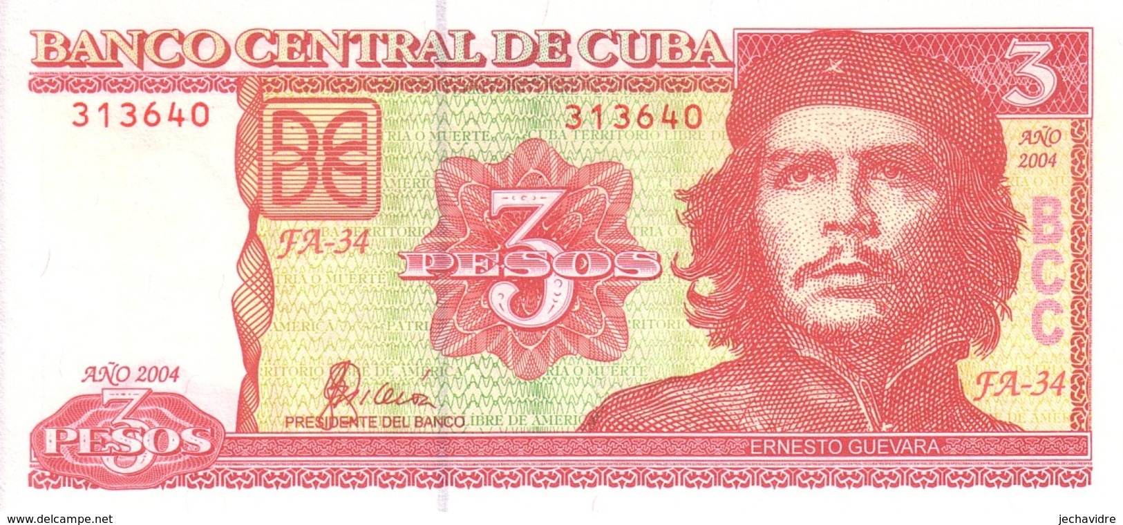 CUBA  3 Pesos  Emission De 2004   Pick 127   ***** BILLET  NEUF ***** - Cuba