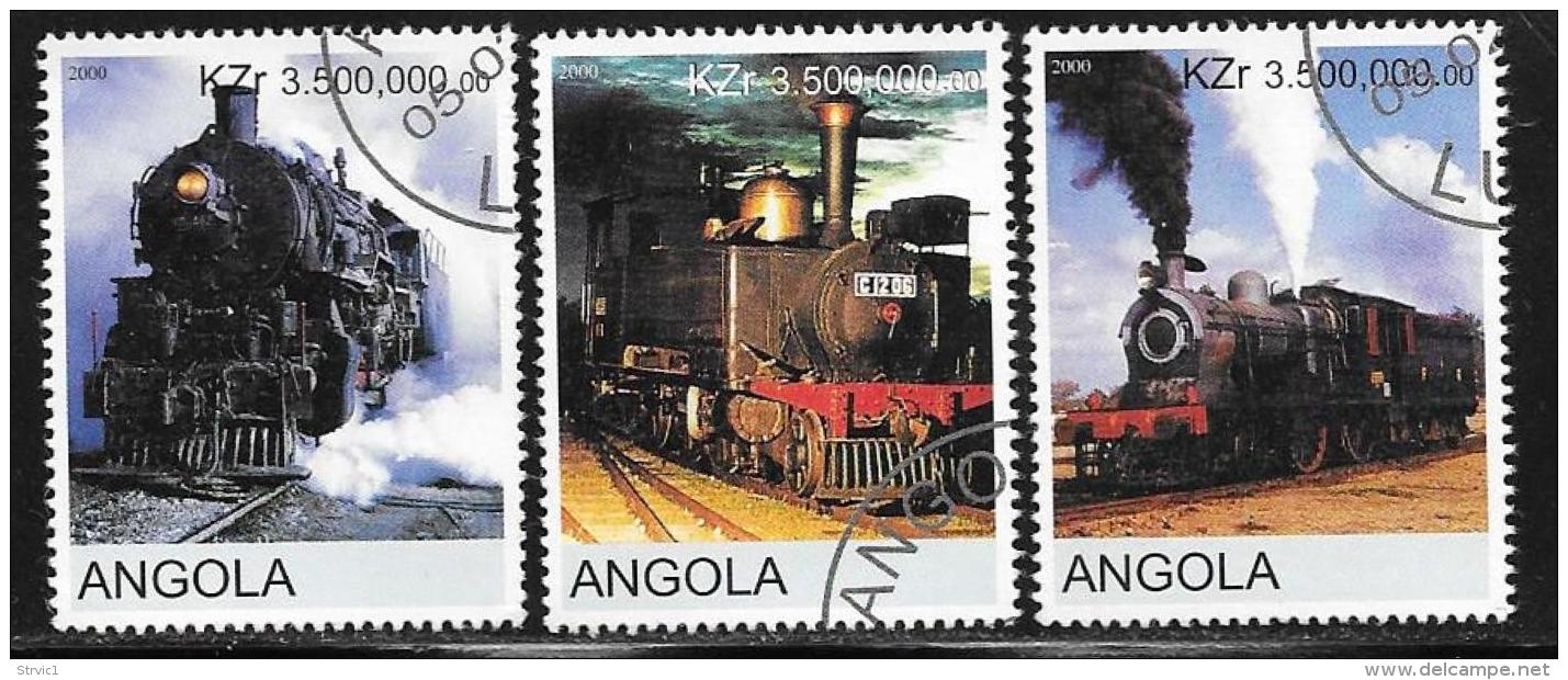 Angola, Scott Unlisted Used CTO Locomotives, 2000 - Angola